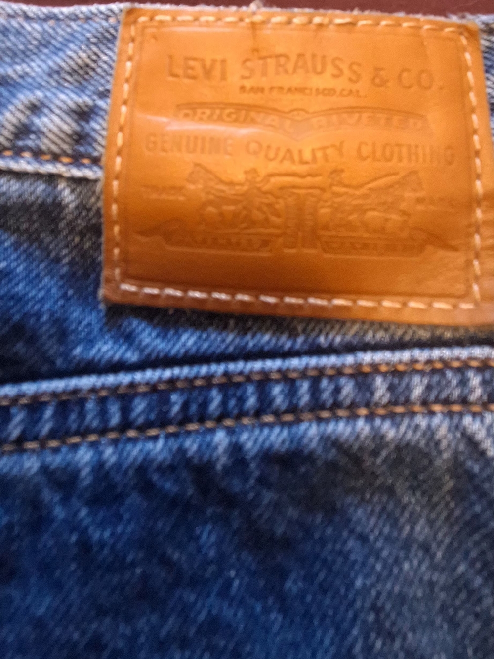 Levi's Blue Denim Bootcut Skirt - Picture 3 of 6